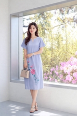 Đầm Katosa Thêu Mẫu Đơn Cổ Y-KTS20403252