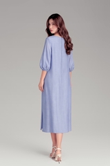 Đầm Katosa Tơ Xước Mẫu Đơn-KTS20203252