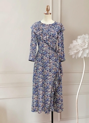 Đầm Mentosa Hoa Phối Bèo 2 Màu-DMTS030925L1