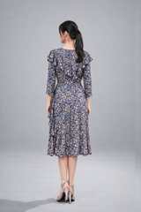 Đầm Mentosa Hoa Phối Bèo 2 Màu-DMTS030925L1