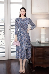 Đầm Mentosa Hoa Phối Bèo 2 Màu-DMTS030925L1