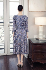 Đầm Mentosa Hoa Phối Bèo 2 Màu-DMTS030925L1