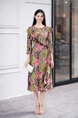 Đầm Mentosa Hoa Phối Bèo 2 Màu-DMTS030925L1