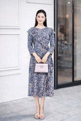 Đầm Mentosa Hoa Phối Bèo 2 Màu-DMTS030925L1