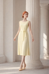 Đầm Mentosa Linen Thắt Eo-DMTS051125L1