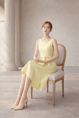 Đầm Mentosa Linen Thắt Eo-DMTS051125L1