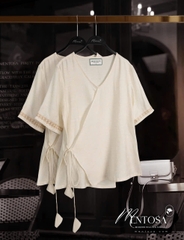 Áo Mentosa Linen Đắp Chéo-AMTS200825L1