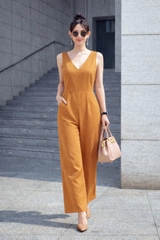 Jumpsuit Cổ Tim Sát Nách-KTS231106