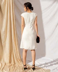 Đầm Mentosa Trắng Thêu Hoa - K1M12040820