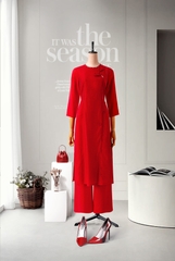 Áo Dài Mentosa Hoa Rum-KTS212122401