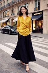 Áo Lụa Grape Nữ Tính Mentosa 2 Màu-AMTS081225L1