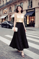 Áo Lụa Hai Dây Cổ Chữ V Mentosa 4 Màu-AMTS021025L1