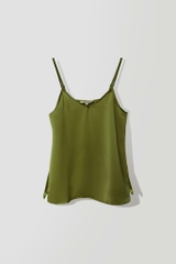 Áo Lụa Hai Dây Cổ Chữ V Mentosa 4 Màu-AMTS021025L1