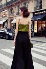 Áo Lụa Hai Dây Cổ Chữ V Mentosa 4 Màu-AMTS021025L1