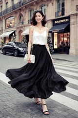 Áo Lụa Hai Dây Cổ Chữ V Mentosa 4 Màu-AMTS021025L1