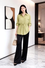 Áo Mentosa Sơ Mi Rút Eo 2 Màu-AMTS070925S1