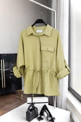 Áo Mentosa Sơ Mi Rút Eo 2 Màu-AMTS070925S1