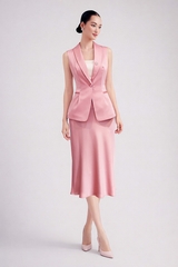 Áo Vest Lụa Nút Trang Trí Mentosa 2 Màu-AMTS230825H1