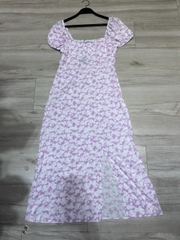 Đầm Suông Xẻ Tà PMC Vnxk Nhiều Màu-TPSRFXT323