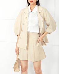 Set Bộ Mango Cổ Vest Tay Bí Quần Short - K1M1241220