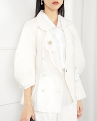 Set Bộ Mango Cổ Vest Tay Bí Quần Short - K1M1241220