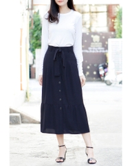 Chân Váy Mentosa Bèo Dây Eo Hàng Nút - H2211131218