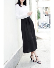 Chân Váy Mentosa Bèo Dây Eo Hàng Nút - H2211131218