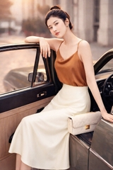 Chân Váy Lụa Mentosa 2 Màu-VMTS230825H1