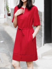 Đầm Nautica Tay Con Phối Ren -T2107110818