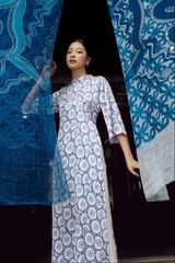 Áo Dài Cách Tân Katosa Giọt Nước-ADAT15010GN