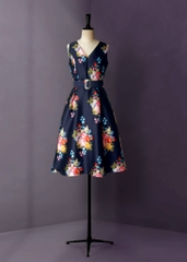 Đầm Katosa Cổ Tim SN Đai Eo-KTS221911