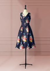 Đầm Katosa Cổ Tim SN Đai Eo-KTS221911