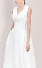 Đầm Katosa Sát Nách Cổ Tim 1 Màu-KTS230701