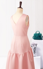 Đầm Katosa SN Cổ Tim Tùng Kết Bèo-KTS230801