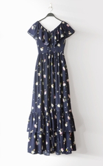 Đầm Ex Vnxk SN Nhún 2 Họa Tiết-KTS231503