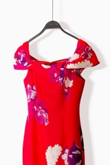 Đầm Katosa Trễ Vai In Họa Tiết 2 Màu-KTS3D121223