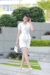 Set Katosa Organza Tơ Hoa-KTS32102242