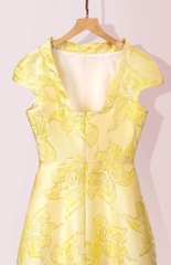 Đầm Gấm Cổ Cao-KTS32703241