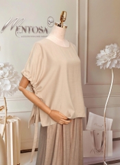 Áo Mentosa Blouse Boho Linen Crepe-AMTS260825D1