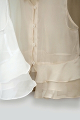 Áo Mentosa cổ Đức phối bèo 3 màu-AKMTS011025B1