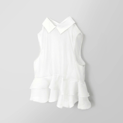 Áo Mentosa cổ Đức phối bèo 3 màu-AKMTS011025B1