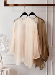 Áo Voan Mentosa Tay Phồng 2 Màu-AKMTS220925L1