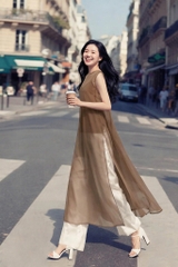 Áo Tơ Dáng Dài Xẻ Tà Mentosa 2 Màu-ATMTS141025L1