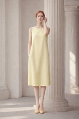 Đầm Mentosa Linen Thắt Eo-DMTS051125L1