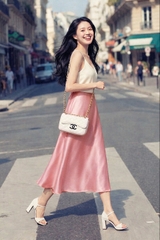 Chân Váy Lụa Mentosa 2 Màu-VMTS230825H1