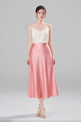 Chân Váy Lụa Mentosa 2 Màu-VMTS230825H1