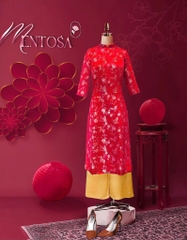 Set Áo Dài Hoa Gấm Tô Châu Mentosa 4 Màu-ADMTS200126L1