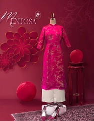 Set Áo Dài Hoa Gấm Tô Châu Mentosa 4 Màu-ADMTS200126L1
