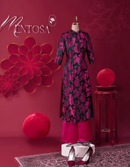 Set Áo Dài Hoa Gấm Tô Châu Mentosa 4 Màu-ADMTS200126L1