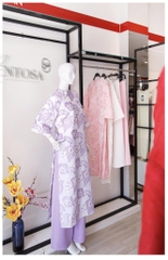 Set Áo Dài Gấm Nổi 3D Mentosa 3 Màu-MTS303122401L2